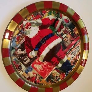Holiday Charger Plate SANTA CLAUS